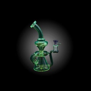 ALPHA 9'' 5-ARMS RECYCLER WATERPIPE BRIGHT GREEN