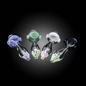 4.5'' TUBE JOINT CLEAR HEAD CAP HAND PIPE MIX COLOR 8CT JAR