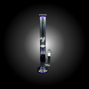 20'' URBAN GLASS 6 ARM SHOWERHEAD PERCULATOR STRAIGHT WATERPIPE BLUE