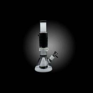 12'' ALPHA GLASS FREEZABLE GLYCERIN COIL PERC BEAKER WATERPIPE WHITE