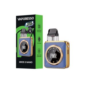 VAPORESSO XROS 5 NANO KIT BLUE LEATHERETTE