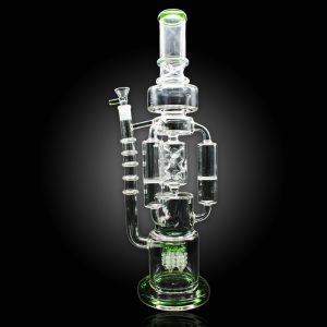 20'' ALPHA TRIPLE HONEY COMB ARM DRILL PERC WATER PIPE GREEN