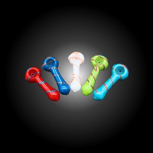 3'' FRIT NET LINE MIX COLOR HAND PIPE 20CT JAR