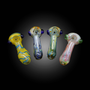 4'' COLOR FUME MIX COLOR HAND PIPE 10CT JAR