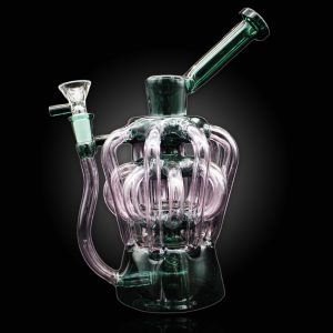 9'' ALPHA BALLO SPHERE RECYCLER WATERPIPE PARROT GREEN