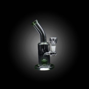 8'' NECK BENT PERC WATER PIPE GREEN