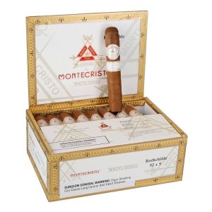MONTECRISTO WHITE ROTHCHILDE (52 X 5) BOX OF 27