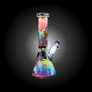 10'' UNICORN PRINTER BEAKER WATER PIPE -D