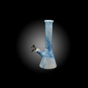 10'' TIE DYE BEAKER WATERPIPE BLUE