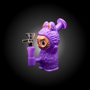 5'' FUZZY CRITTER LBUBU MINI WATER PIPE PURPLE