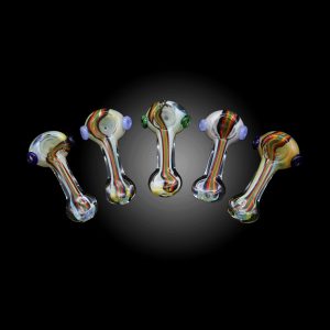 3.5'' FUME RASTA LINE HAND PIPE 15CT JAR