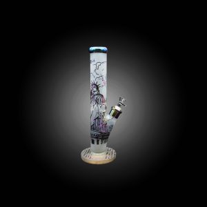 14'' PARTIOTIC DESING CYLINDER WATER PIPE RAINBOW