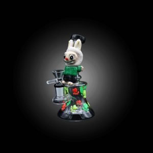 6.5'' 3D ART CURVED CRITTER WATER PIPE BLACK