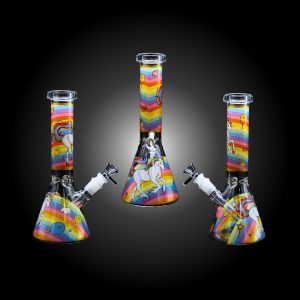 10'' UNICORN PRINTER BEAKER WATER PIPE -C