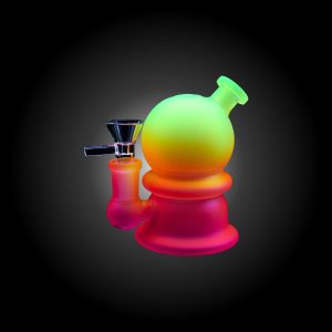 4'' TWO TONE SPHERE SMALL WATERPIPE YELLOW & PINK