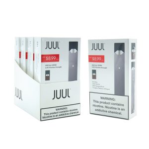 JUUL STARTER KIT VIRGINIA TOBACCO 5% WITH 1PK -BOX OF 4
