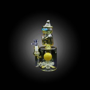 9'' COLORFUL JACK-O-LANTERN WATERPIPE YELLOW