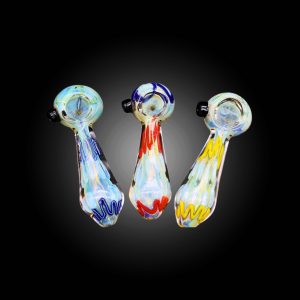 3.5'' DOT COLOR CHANGING MIX COLOR HAND PIPE 15CT JAR