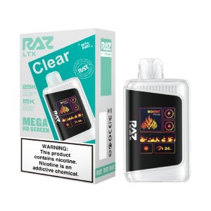 RAZ DISPOSABLE LTX25000PF CLEAR 5% -BOX OF 5 (15000PF BOOST MODE)