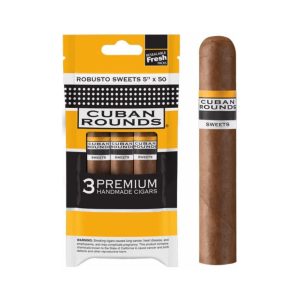 CUBAN ROUNDS ROBUSTO SWEET SEALED FRESH (8 PK OF 3) CT24