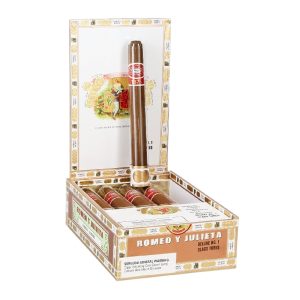 ROMEO Y JULIETA 1875 DELUXE #1 GLASS TUBE (50 X 7) BOX OF 10