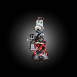 6.5'' 3D ART CURVED CRITTER WATER PIPE BROWN