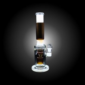 16'' TRIPLE HONEY COMB URBAN GLASS WATER PIPE WHITE