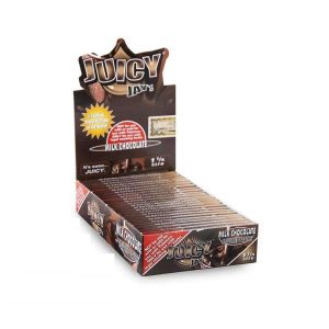 JUICY JAY 1.25 MILK CHOCOKATE FLAVORED ROLLING PAPER 24 PER BOX