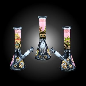 10'' LBUBU PRINTED BEAKER WATER PIPE -C
