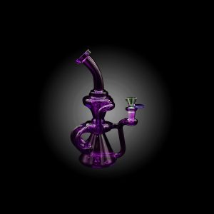 ALPHA 9'' 5-ARMS RECYCLER WATERPIPE PURPLE