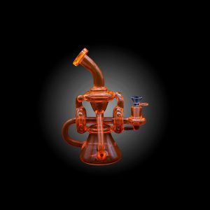 ALPHA 10'' MEGA RECYCLER SHOWERHEAD WATERPIPE ORANGE