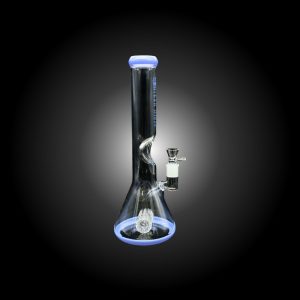15'' URBAN GLASS CYLINDER TUBE PERCULATOR WATER PIPE JADE BLUE