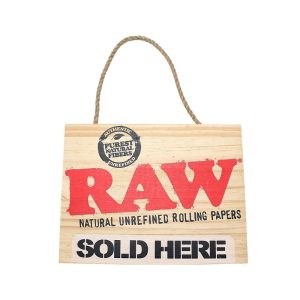 RAW WOOD SIGN SOLD HERE