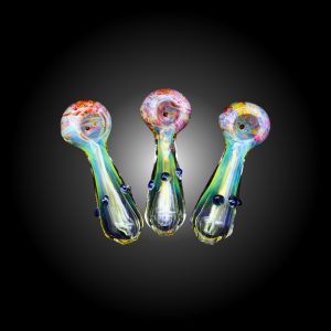 3.5'' FRIT HEAD GOLD FUME HAND PIPE 20CT JAR