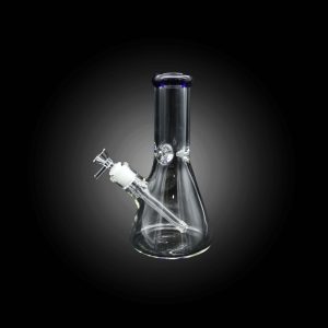 10'' CRYSTAL CLEAR BEAKER WATER PIPE BLUE
