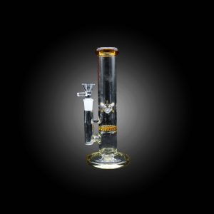 9'' HONEY COMB WITH STRAIGHT TUBE WATERPIPE GOLD