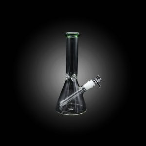 10'' COLOR RING CLEAR BEAKER WATER PIPE GREEN
