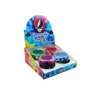 GRATEFULDEAD X SMOXY  MUSHROOM POLYSTONE ASHTRAYS -BOX OF 4 (GD305D)