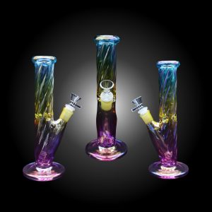 9.5” TRI-COLOR STRAIGHT WATERPIPES
