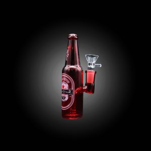 6'' MINI COLORFUL BOTTLE WATER PIPE RED