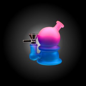 4'' TWO TONE SPHERE SMALL WATERPIPE PURPLE & BLUE