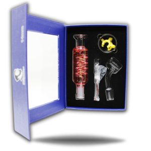 HIPSTER GLYCERIN NECTAR COLLECTORS 5 PIECE SET WITH BANGERS RED