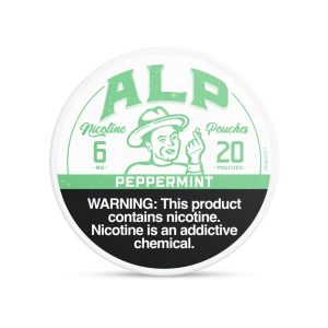 ALP NICOTINE POUCHES PEPPERMINT 6MG-PACK OF 5 POUCHES