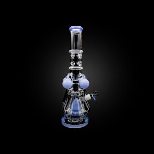 18'' ALPHA WITH COLOR BALLS AND BOAT HELM PERC SLIME BLUE