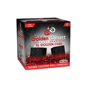GOLDEN DESERT CHARCOAL XL GOLDEN CUBE 64CT 1KG 2.2LB (26MM)