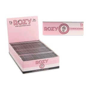 ROZY ROLLING PAPER 1.25 FINE EUROPEAN PAPER 50CT PACK -BOX OF 24 PACK