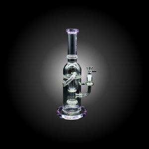 12'' URBAN GLASS SHOWER HEAD PERCULATOR RECYCLER WATERPIPE PURPLE