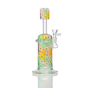 10'' ALPHA GLASS CANDY FUSION VIBRANT COLORS WATER PIPE