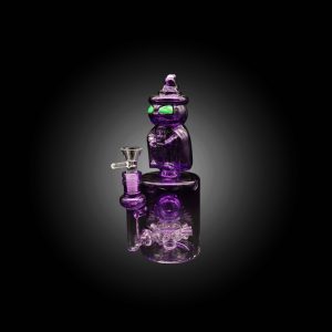 9'' COLORFUL JACK-O-LANTERN WATERPIPE PURPLE
