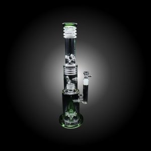 18.50'' URBAN GLASS CYLINDER CONE PERCULATOR WATERPIPE GREEN